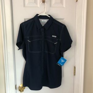 Columbia NWT Lo Drag short sleeve shirt size large UPF 40